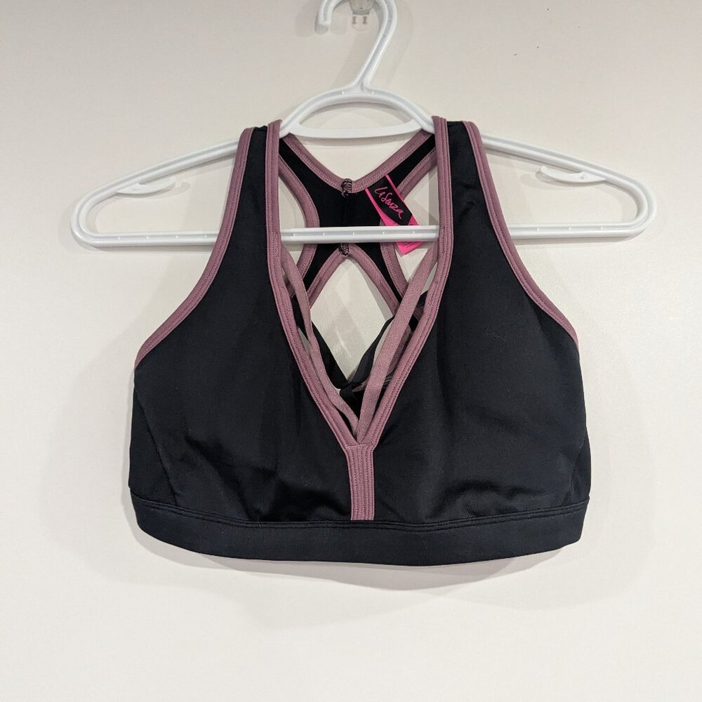 *3/$10* La Senza Sports Bra Mauve Black Size Large